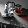Чайник Polaris PWK 1777CGLD, черный/серебристый
