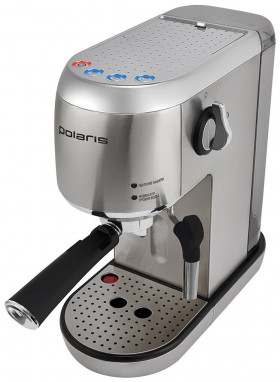 Кофеварка рожковая Polaris PCM 2001AE, серебристый