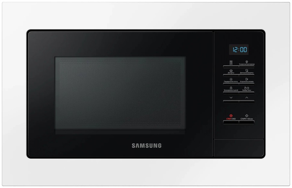 Микроволновая печь встраиваемая Samsung MS20A7013AL, белый/черный