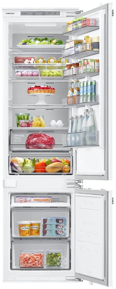 Встраиваемый холодильник Samsung BRB307154WW с Twin & Metal Cooling, 294 л