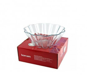 Форма для выпечки / салатник 1,68 л., 22 см, Borcam 59114, закаленное стекло