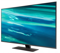 Телевизор Samsung QE50Q80AAU QLED, HDR (2021), черный