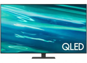 Телевизор QLED Samsung QE55Q80AAU 55&quot;, черненое серебро