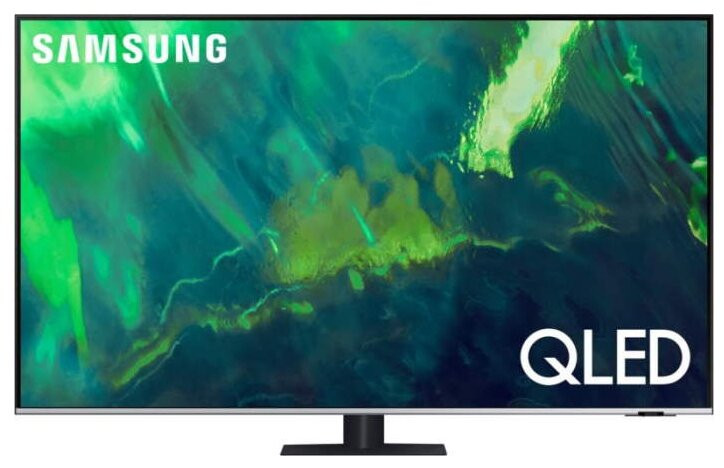 Телевизор Samsung QE55Q77AAU QLED, HDR (2021), черный