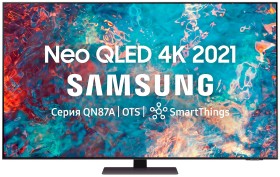 55&quot; Телевизор Samsung QE55QN87AAU 2021 QLED, HDR, черненое серебро