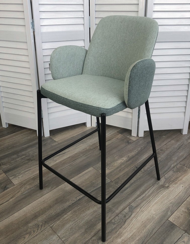 Полубарный стул NYX (H=65cm) VF113 светлая мята / VF115 серо-зеленый М-City